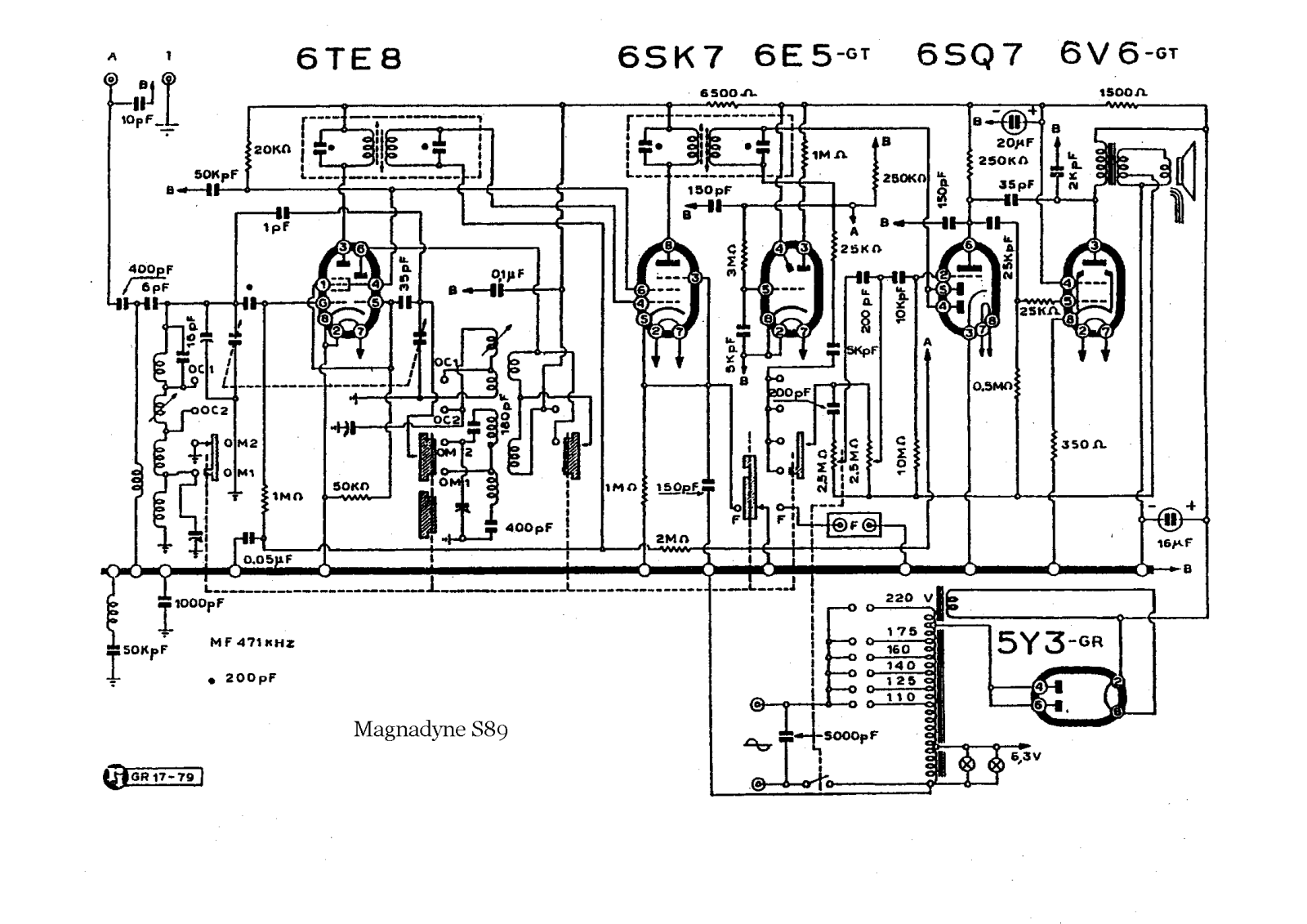 Magnadyne s89 schematic