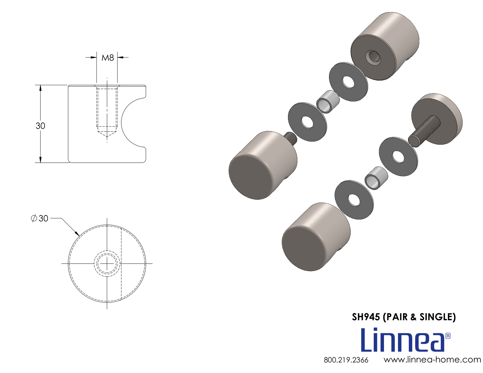 Linnea LNNE8636 Dimensions - ManualMachine.com