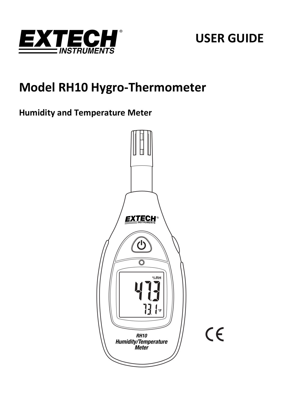 Extech RH10 Instruction Manual