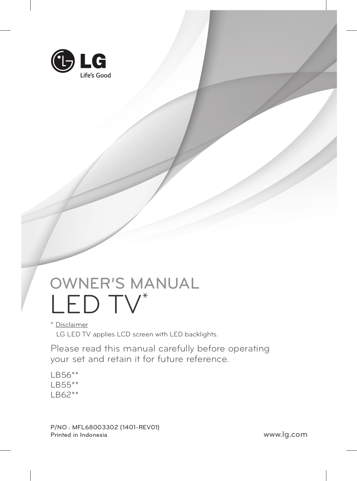 LG 42LB561T Owner’s Manual