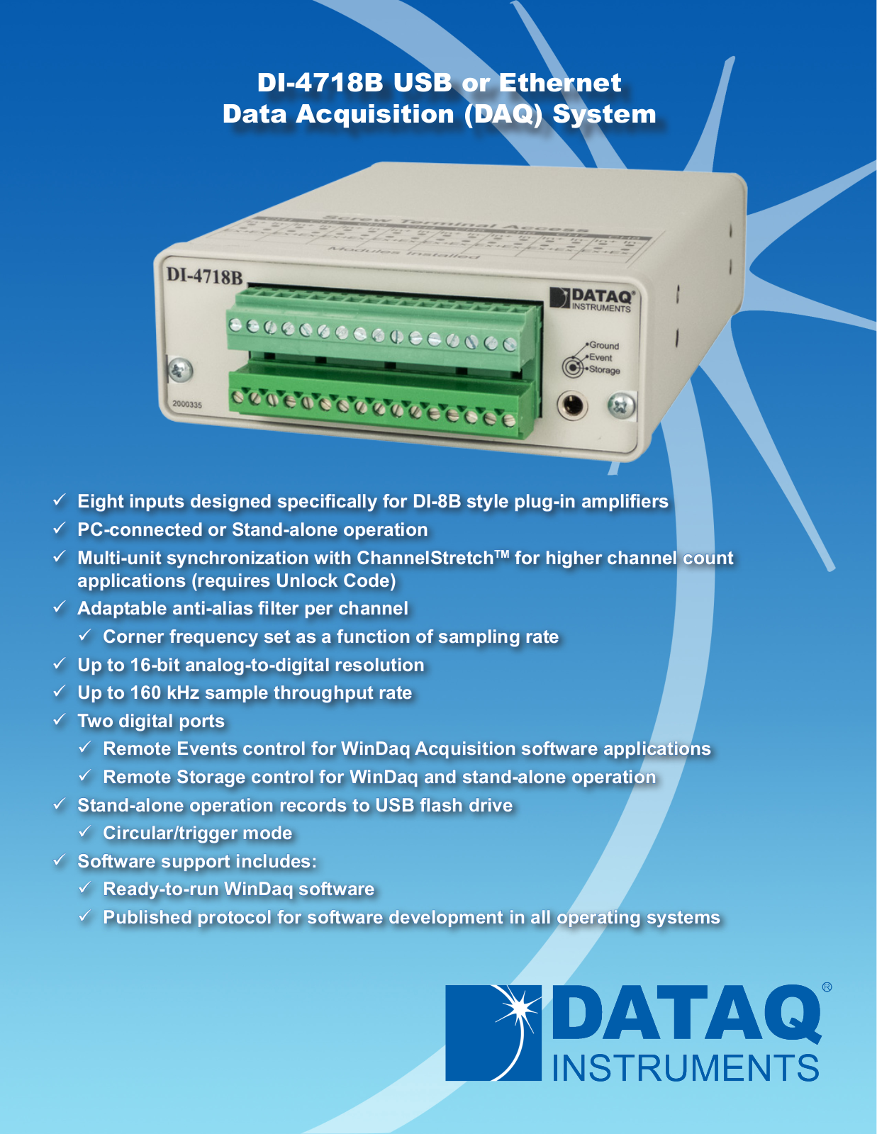 DataQ DI-4718B User manual