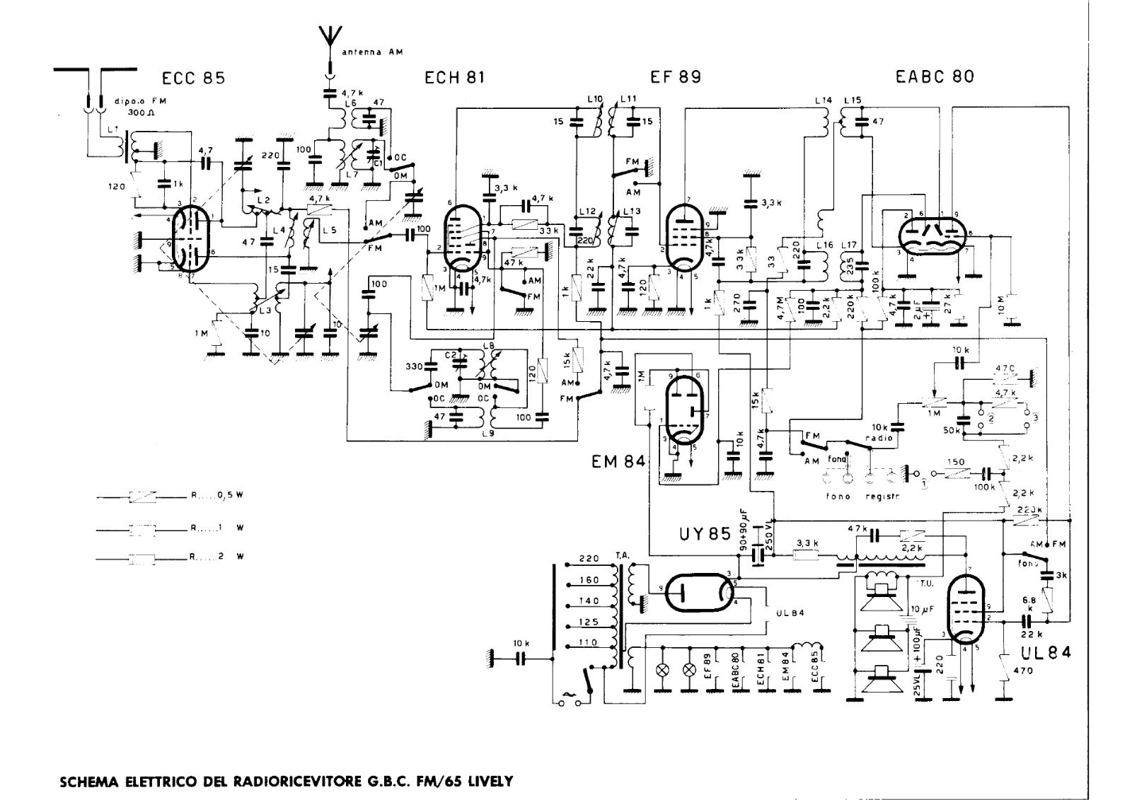 GBC fm 65 schematic