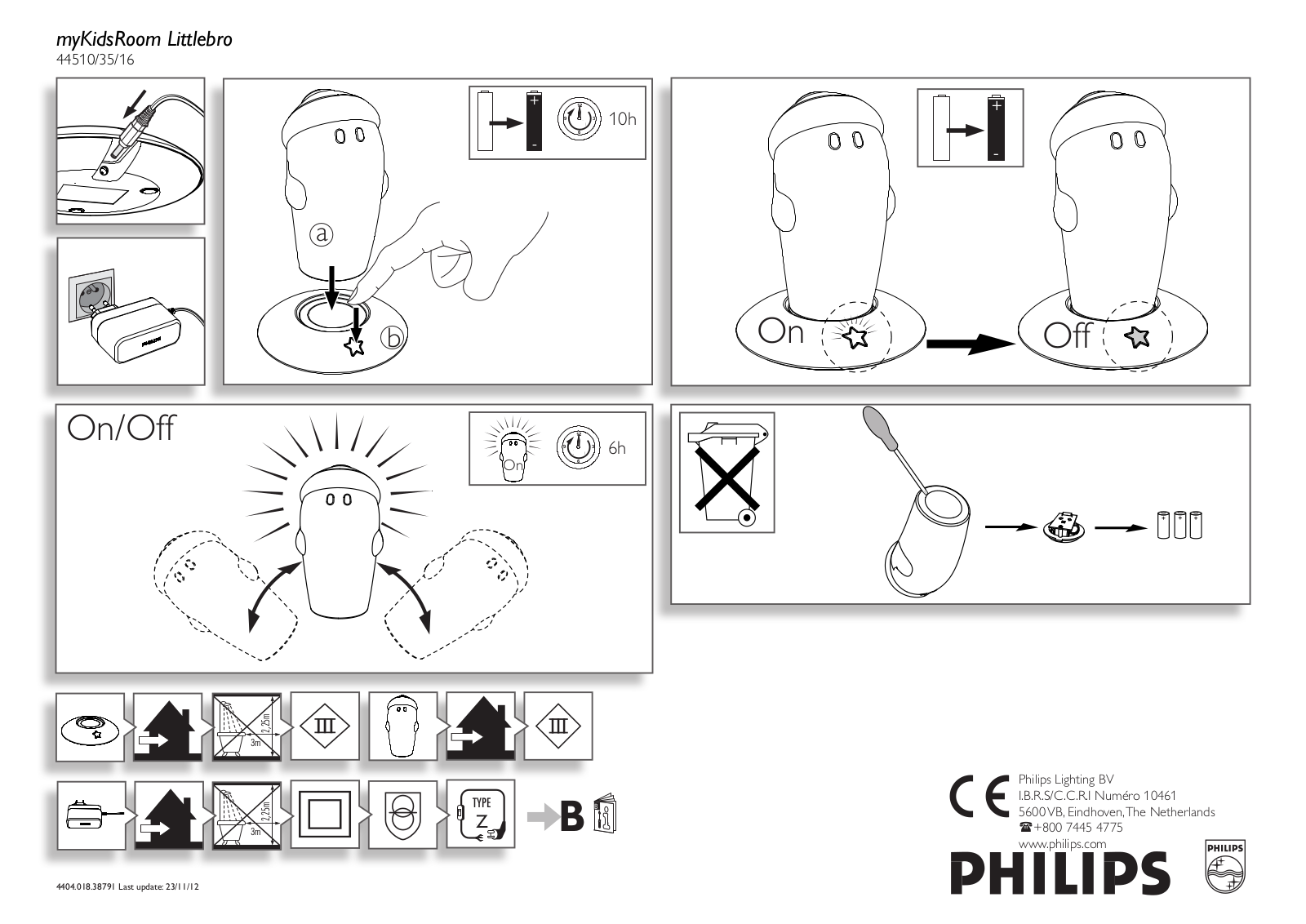 Philips myKidsRoom Lampe à poser User Manual