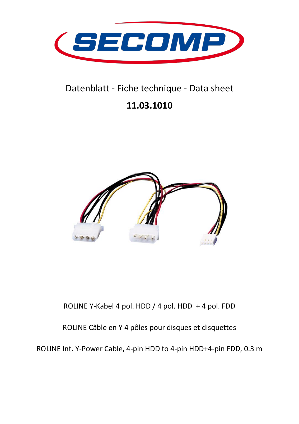 ROLINE 11031010 Datasheet - ManualMachine.com