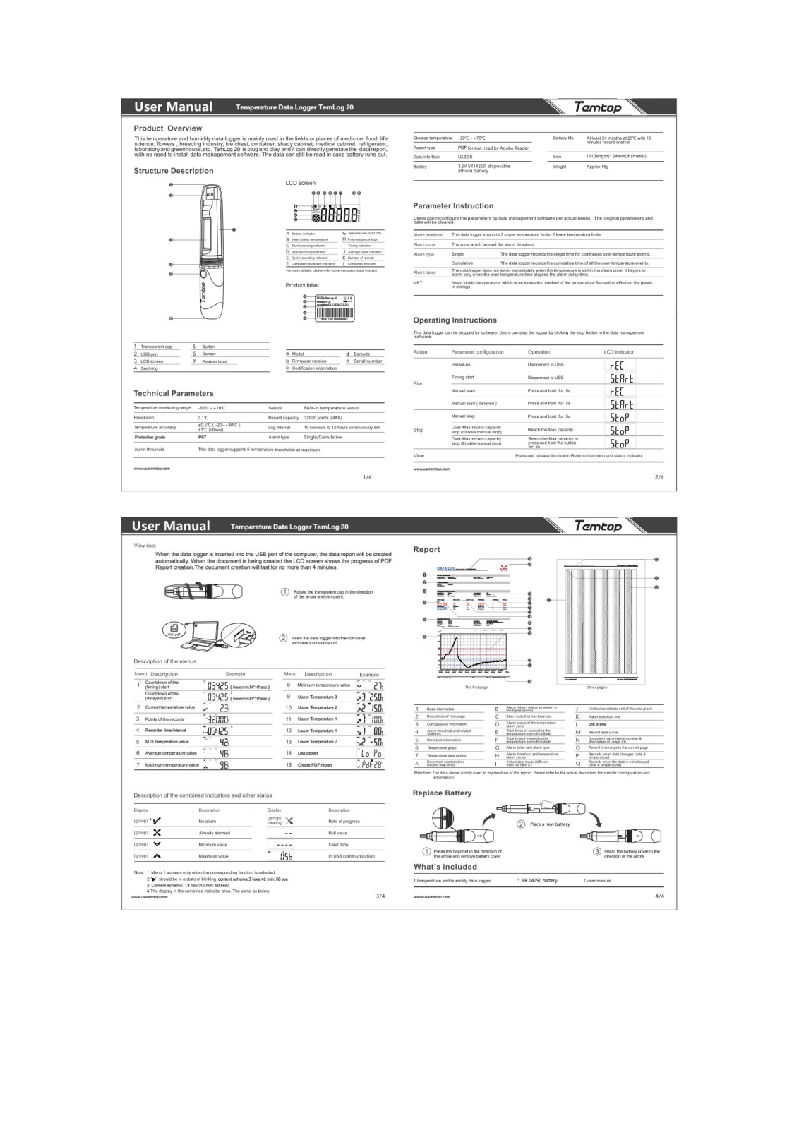 Temlog 20 User Manual - ManualMachine.com