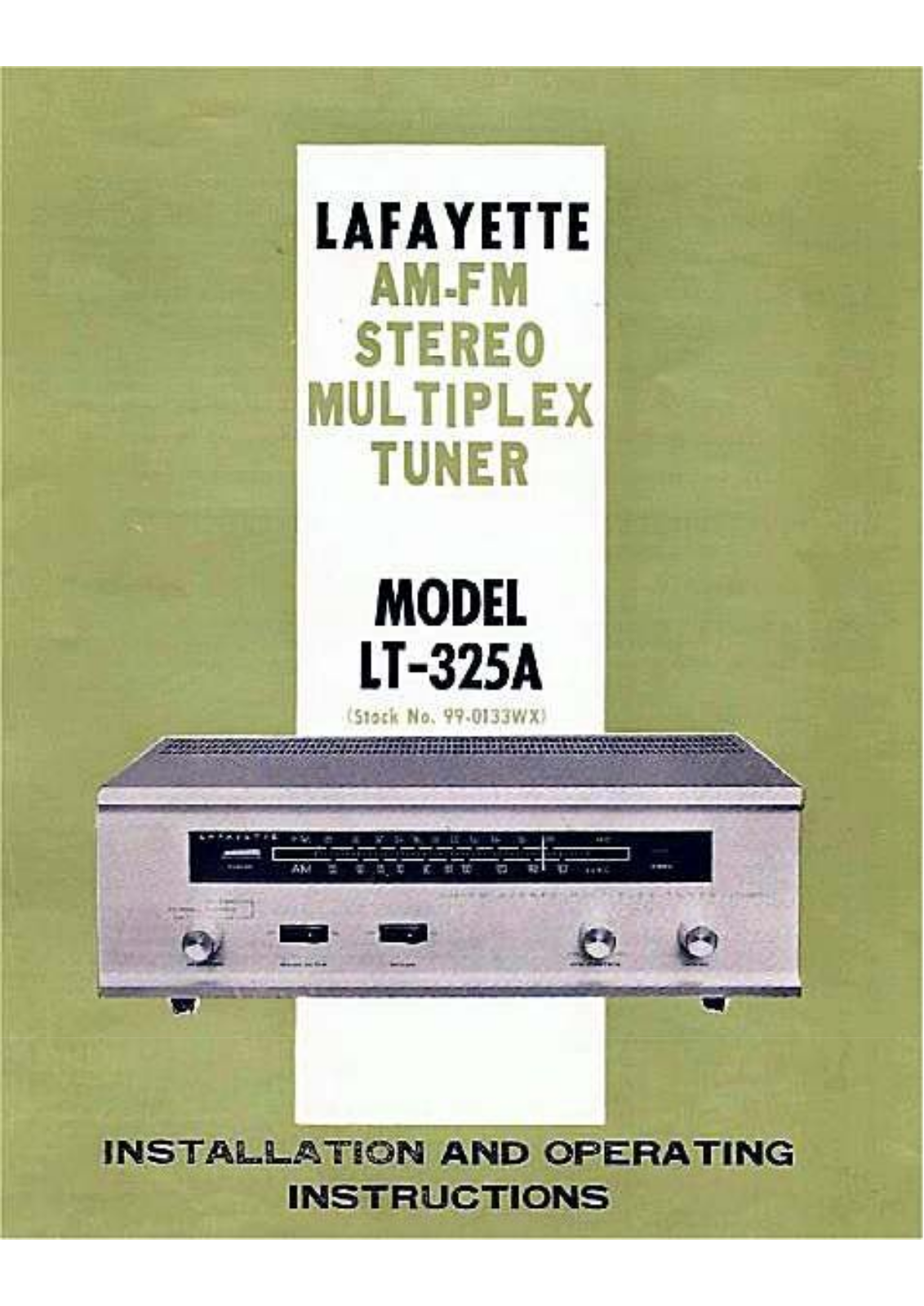 Lafayette LT-325A Service Manual