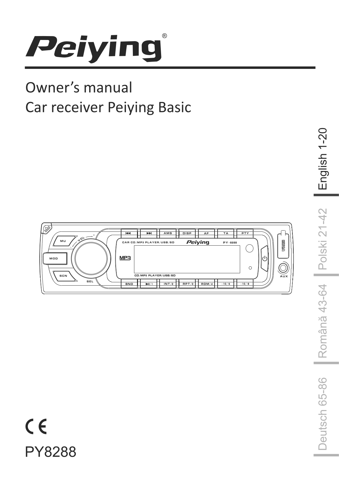 Peiying PY-8288 User Manual