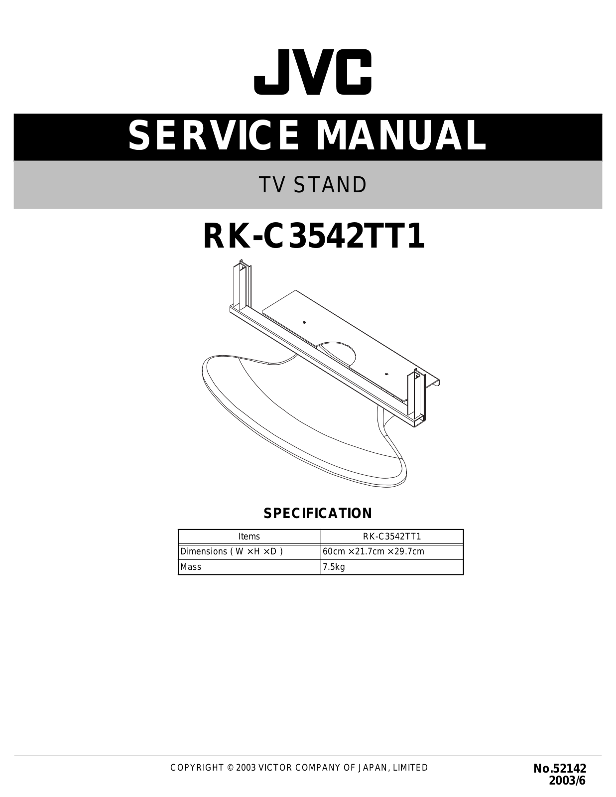 JVC RK-C3542TT1 Service Manual