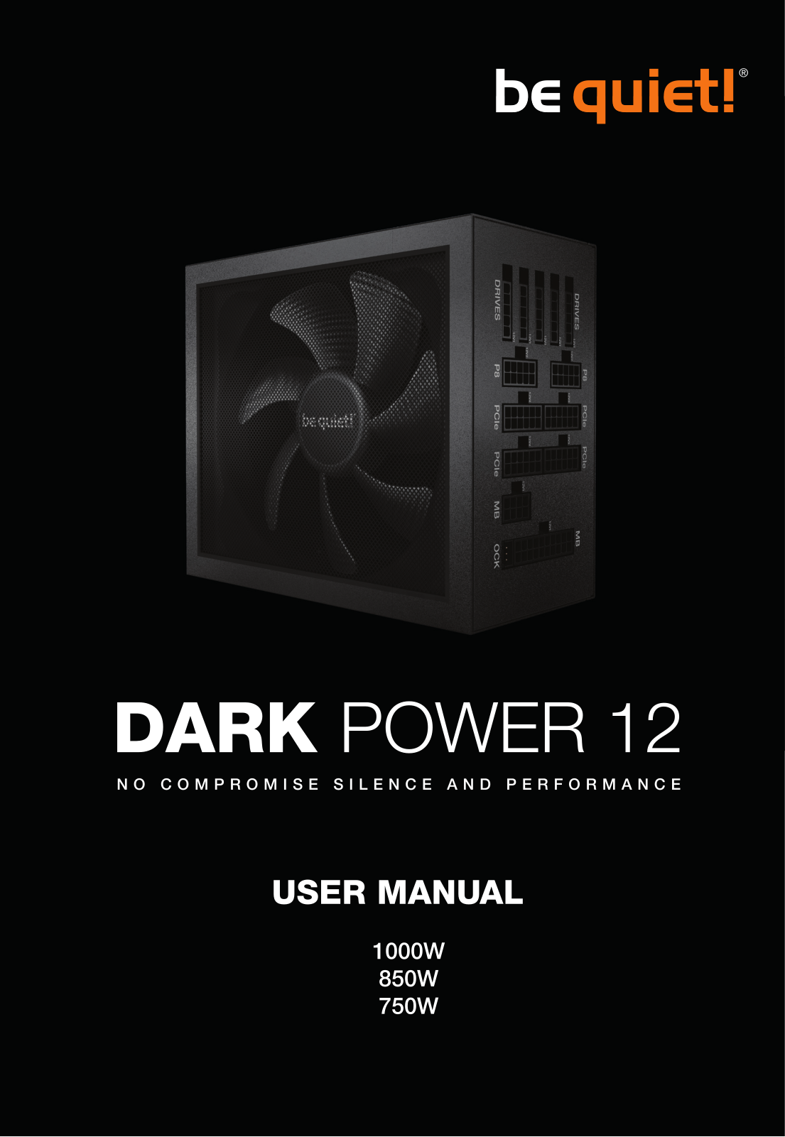 BeQuiet DARK POWER 12 User guide