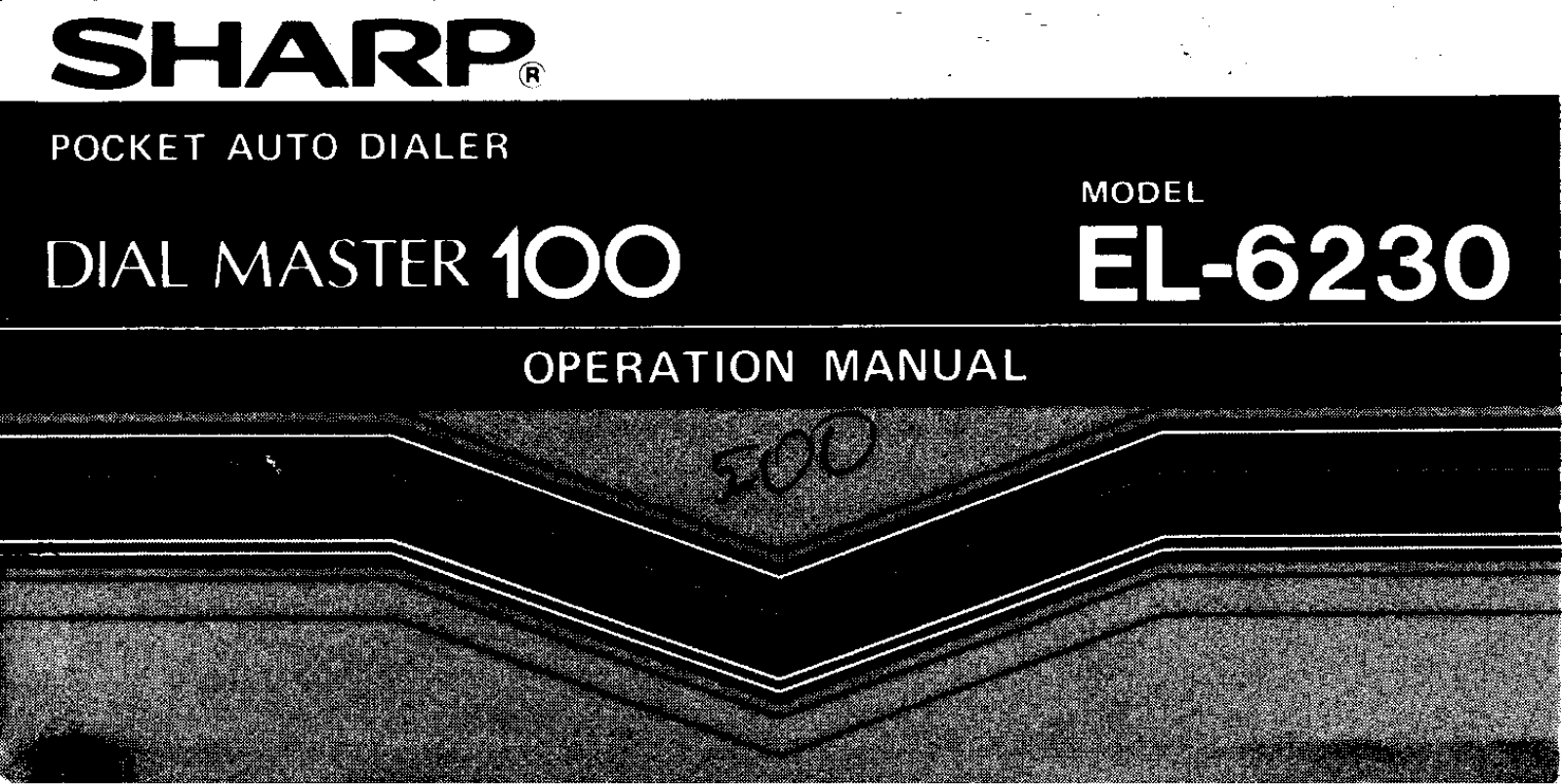 Sharp EL-6230 User Manual