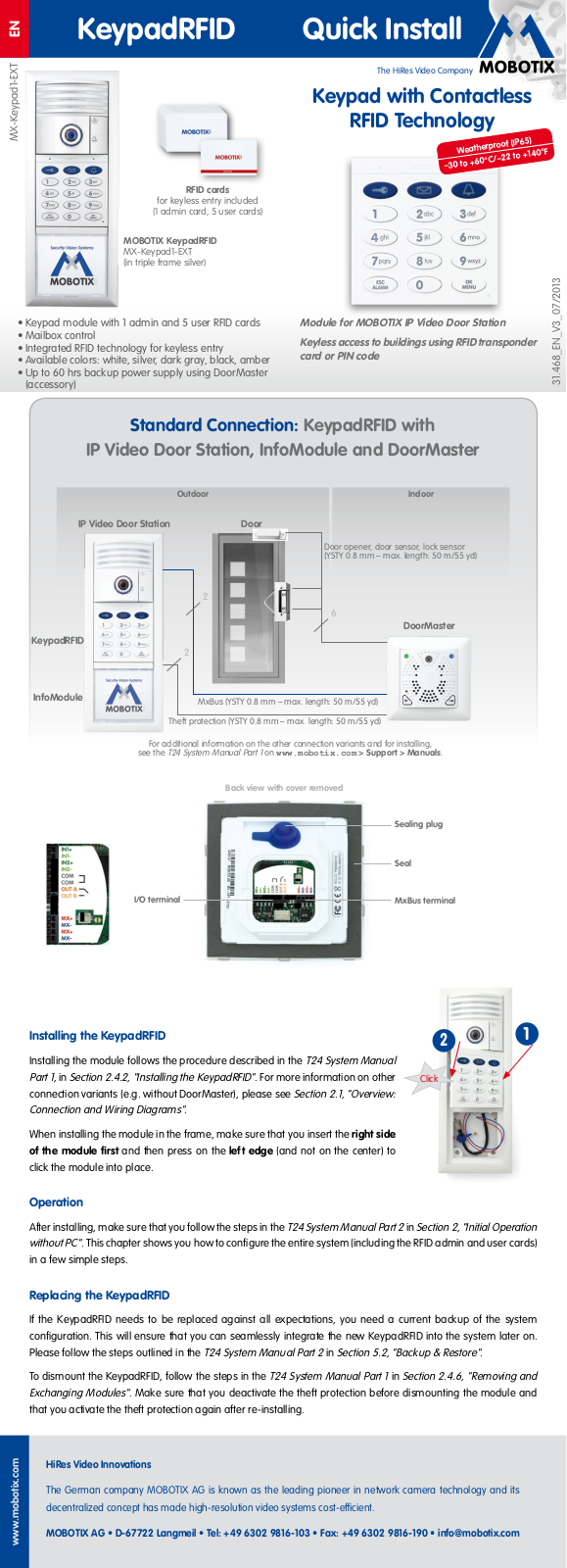 MOBOTIX KPADB User Manual - ManualMachine.com