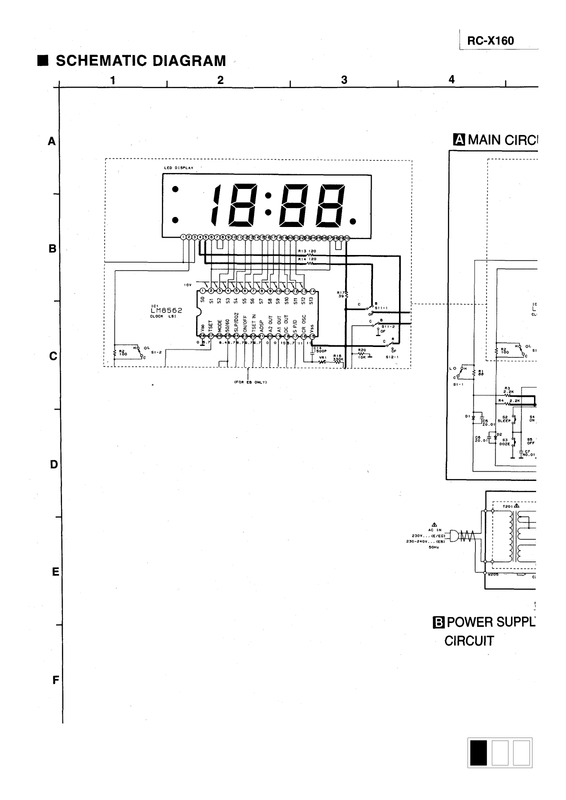 Panasonic RCX-160 Schematic