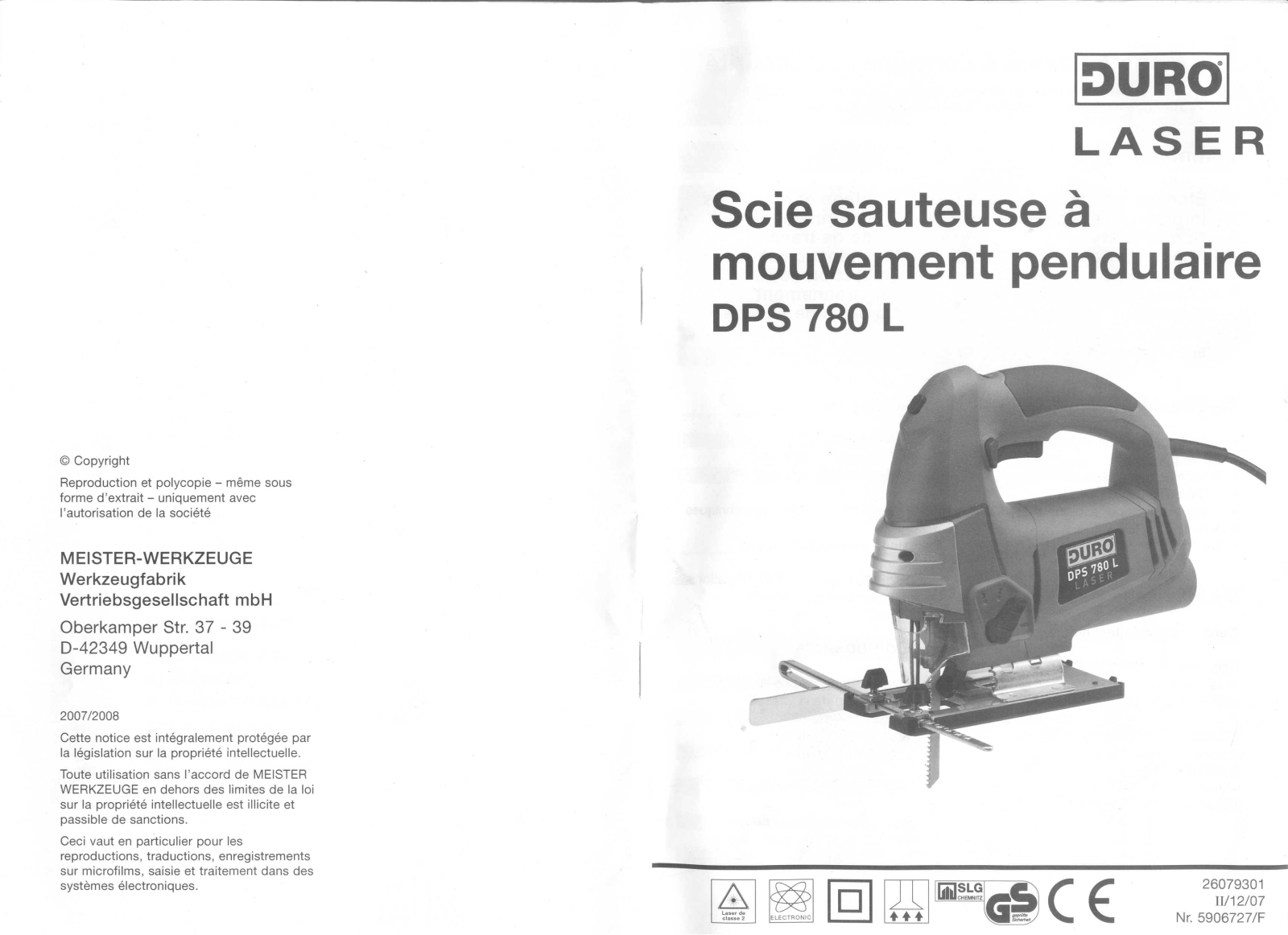 DURO DPS 780 L User Manual - ManualMachine.com