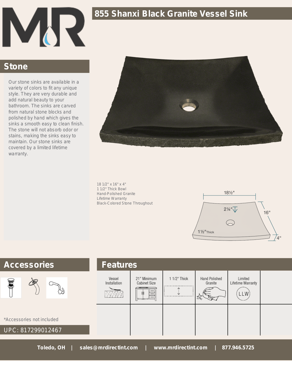 MR Direct MRDR1887 Specifications - ManualMachine.com