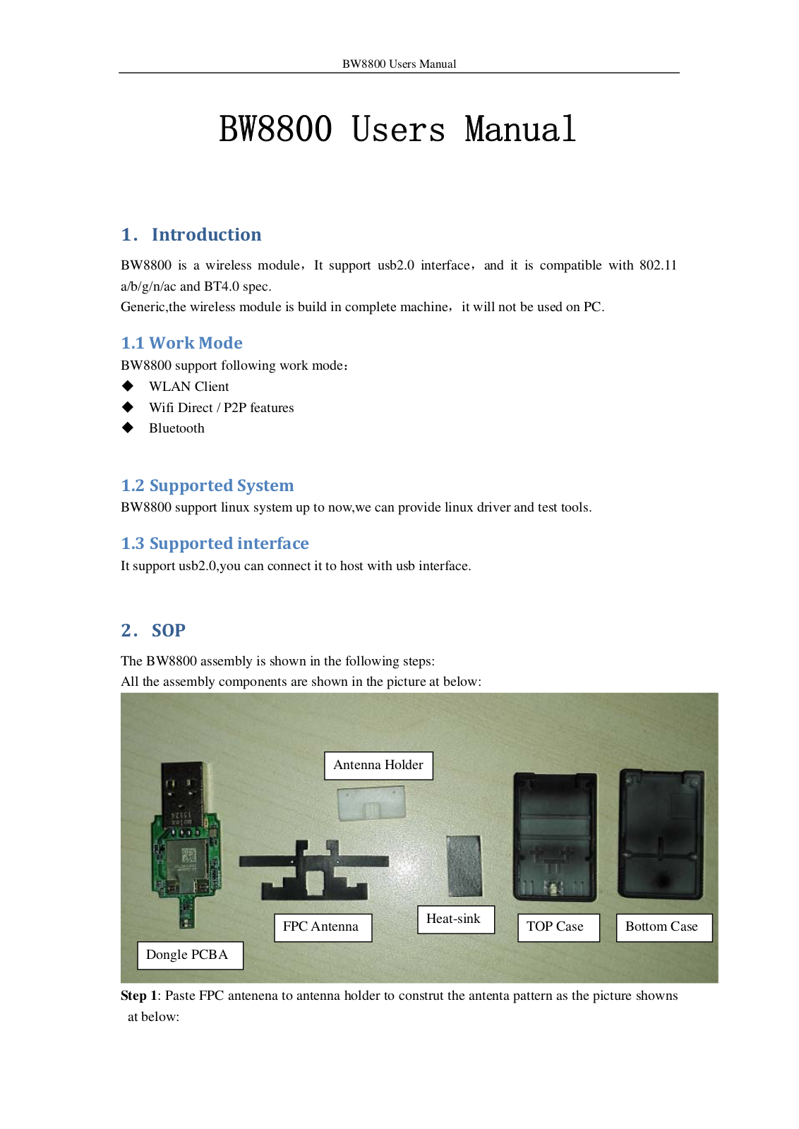 Bwave Technology BW8800 Users manual - ManualMachine.com