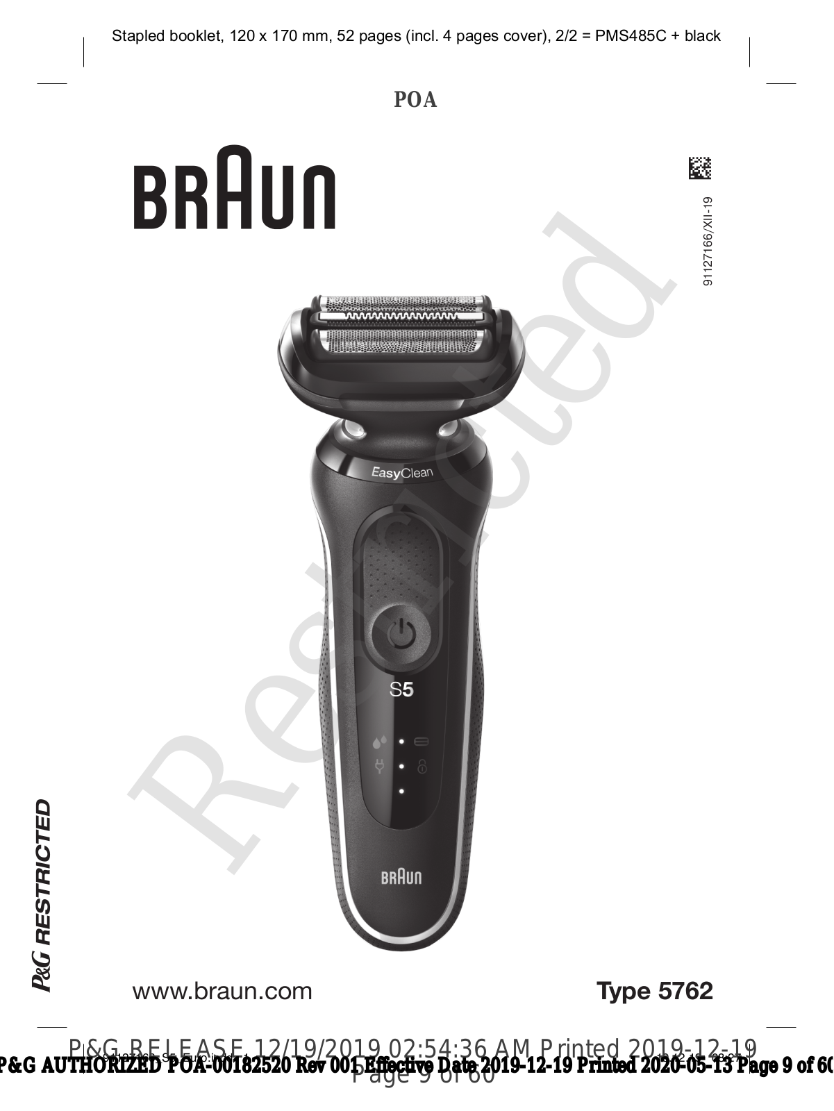 Braun 50-B1000s User Manual