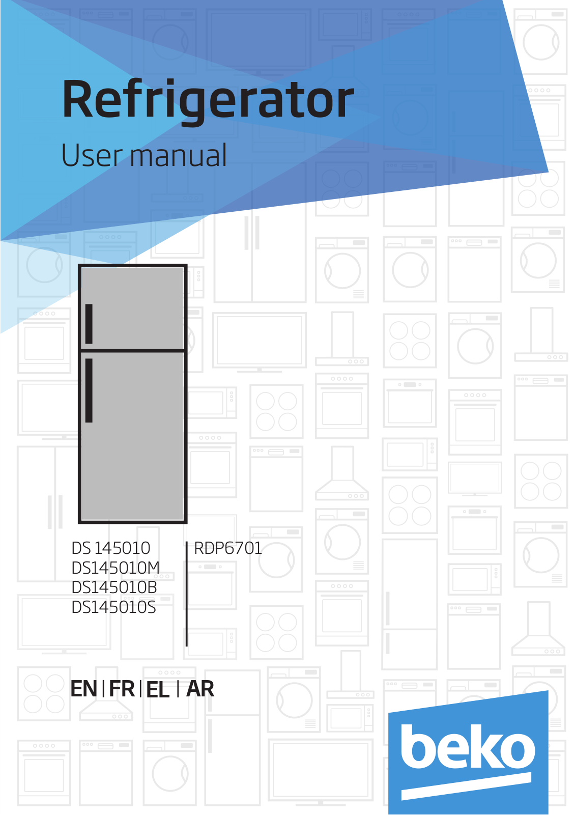 Beko DS 145010, DS145010M, DS145010B, DS145010S, RDP6701 User manual