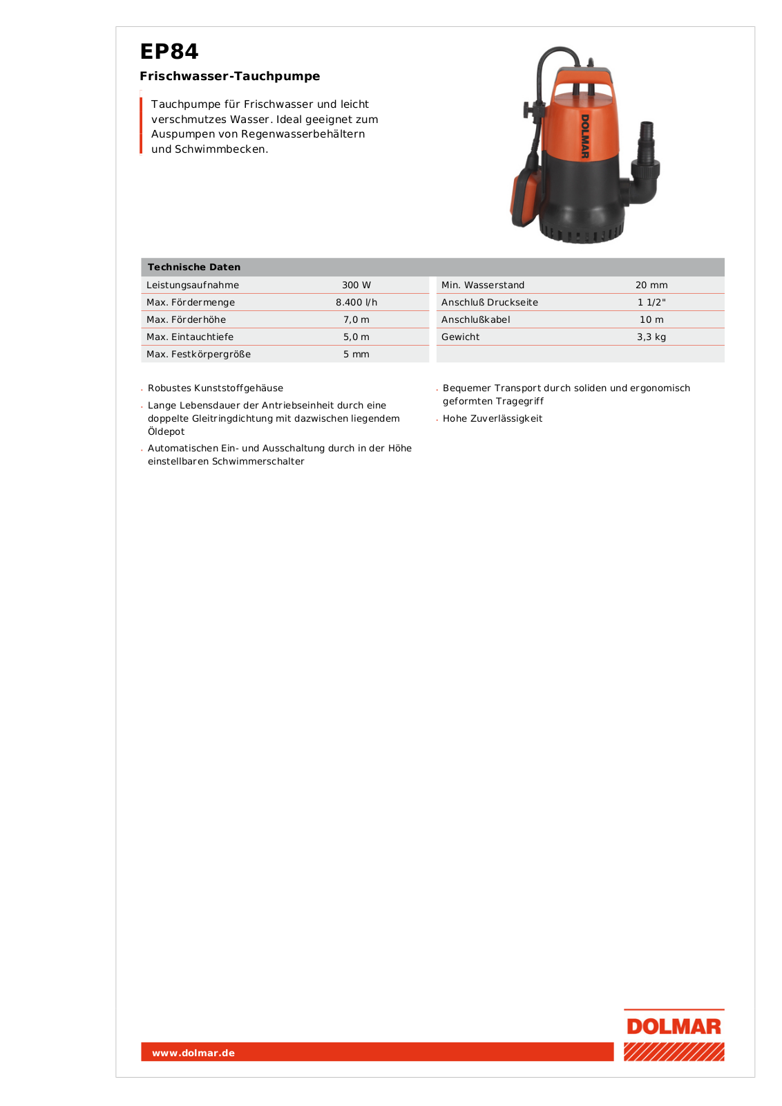 Dolmar EP84 User Manual