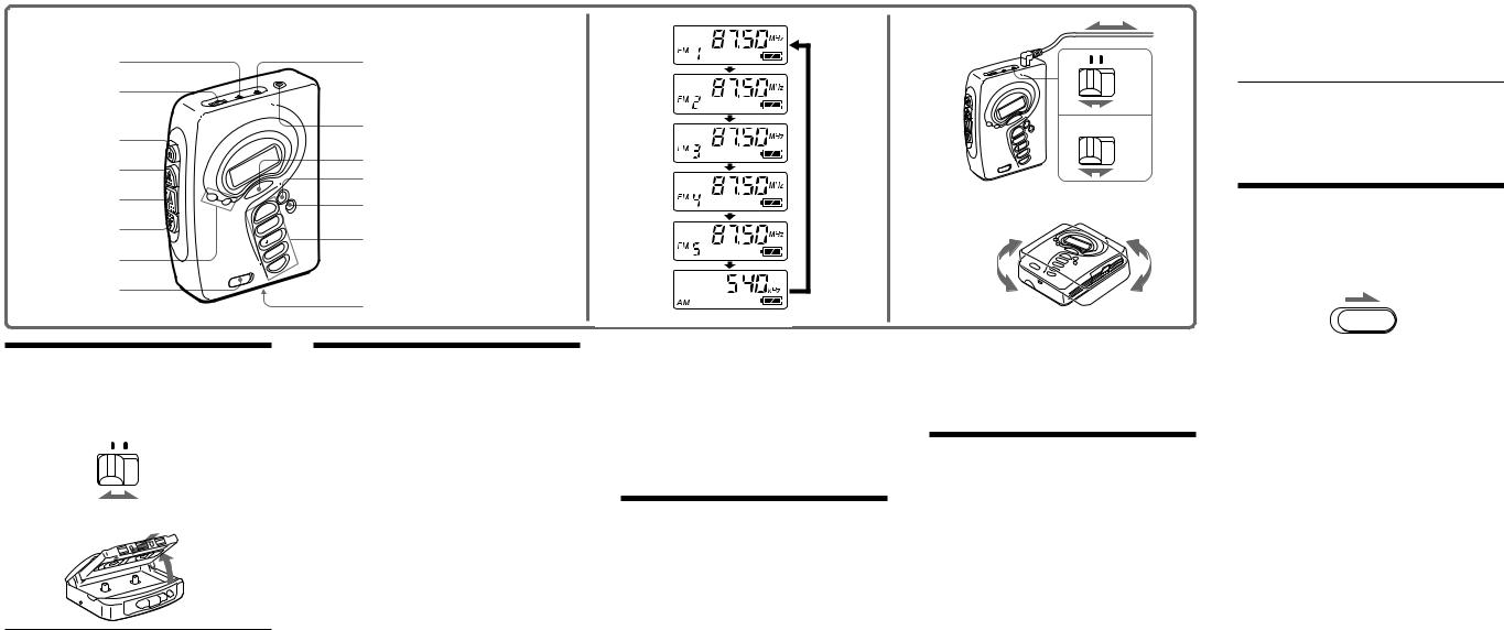 Sony WM-FX271 User Manual