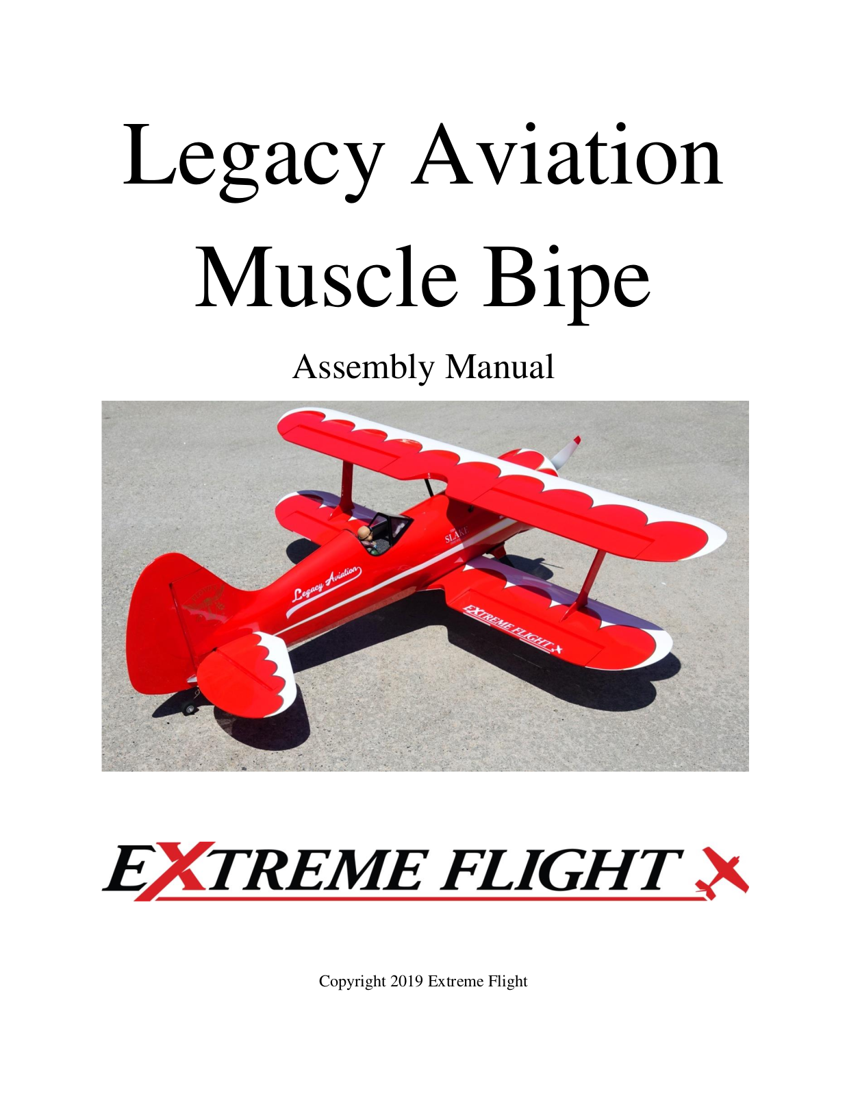 Legacy Aviation Muscle Bipe 54 User guide - ManualMachine.com