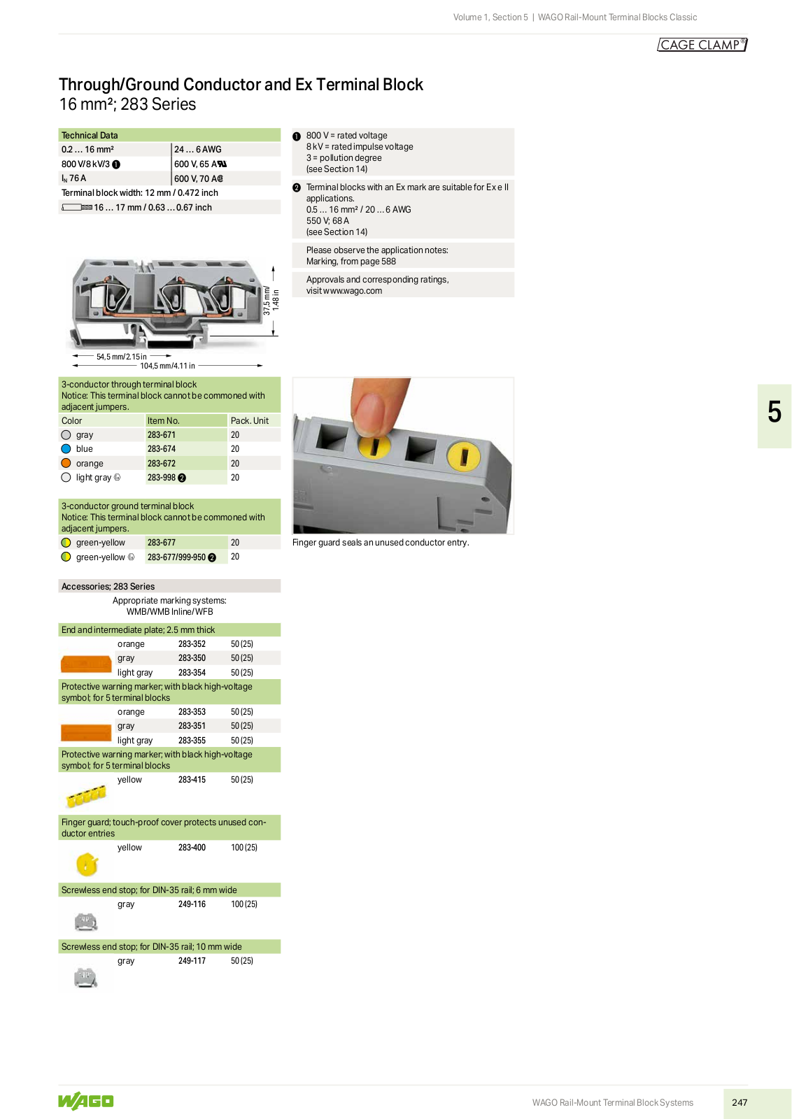 Wago 283 Series Catalog Page