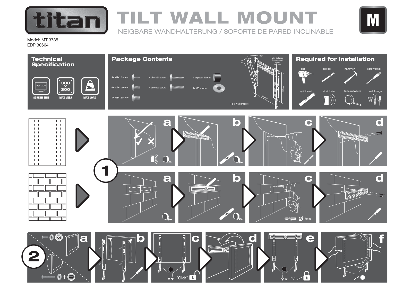 Titan MT 3735 User Manual