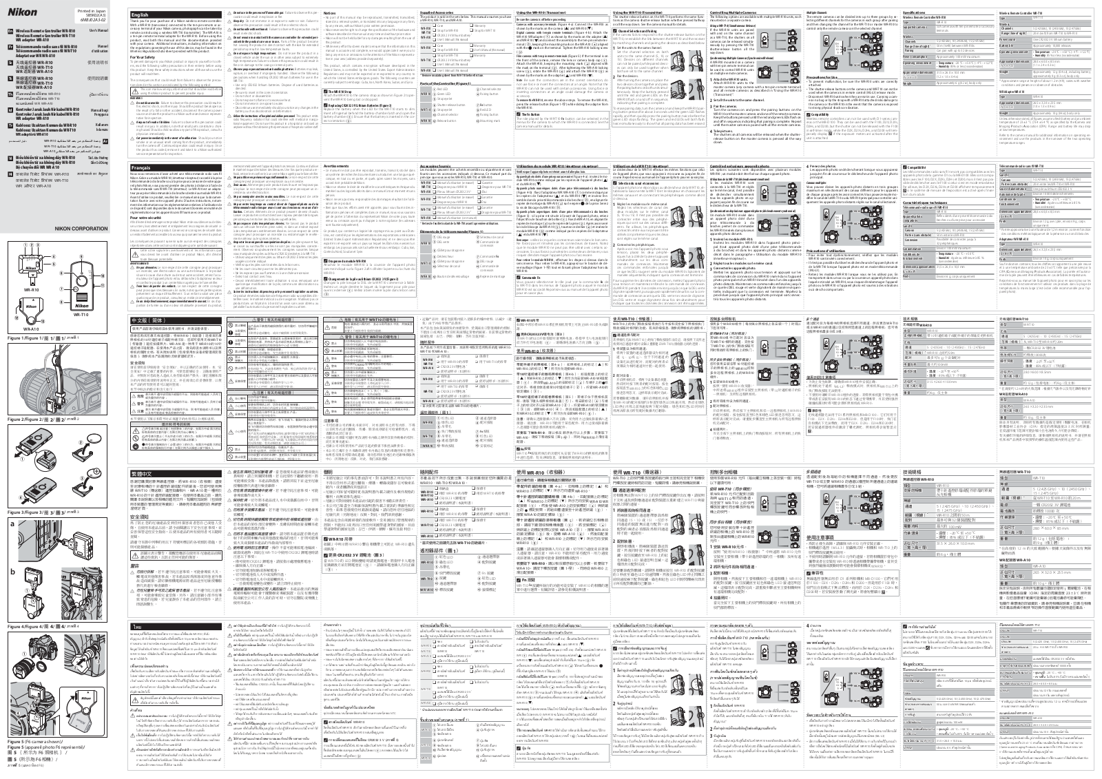 Nikon WR-R10, WR-T10 user's Guide