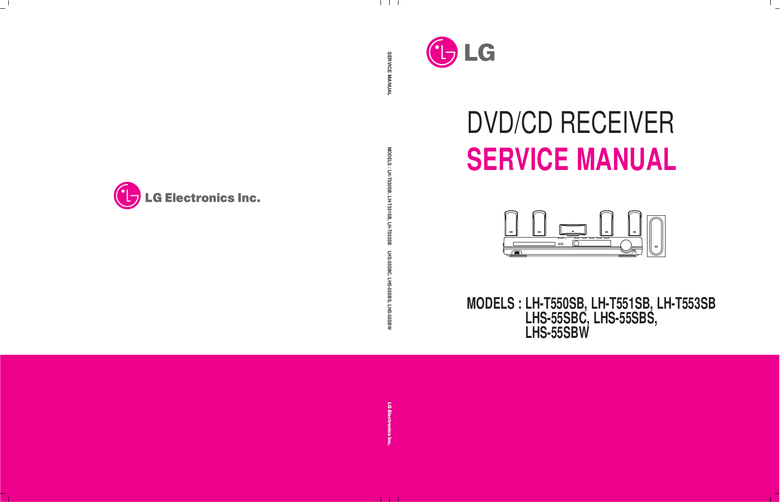 LG LH-T550SB, LH-T551SB, LH-T553SB, LHS-55SBS, LHS-55SBW Service Manual