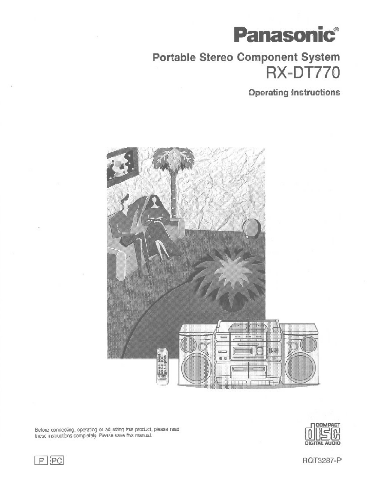 Panasonic RX-DT770 User Manual