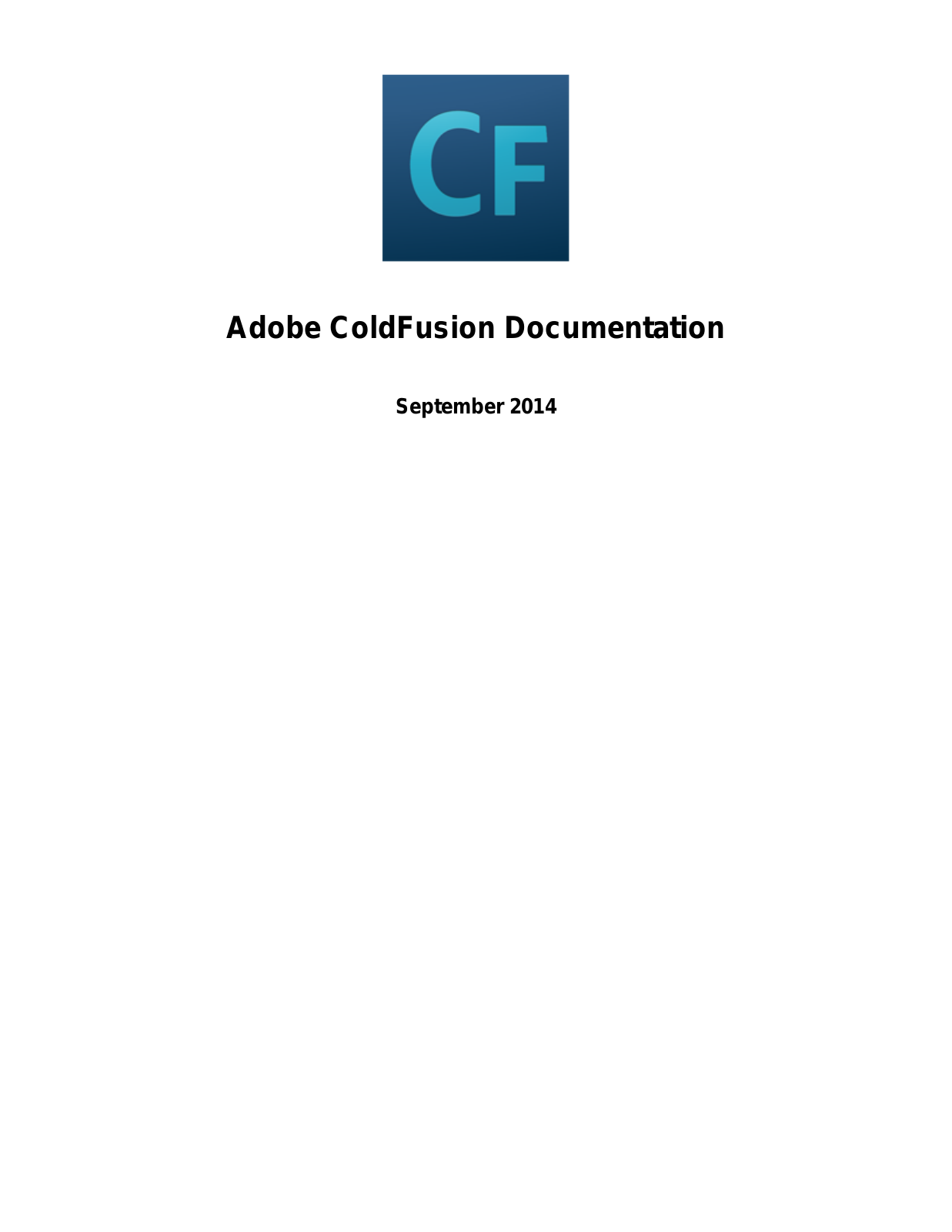 Macromedia ColdFusion - 11.0 User Manual