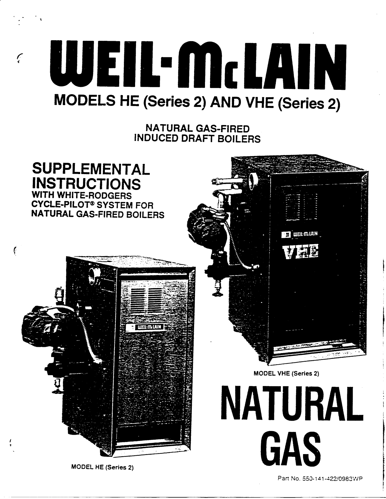 Weil-McLain VHE Series 2 User Manual