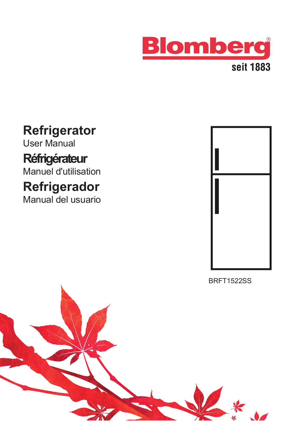 Blomberg BRFT1522SSL User Manual