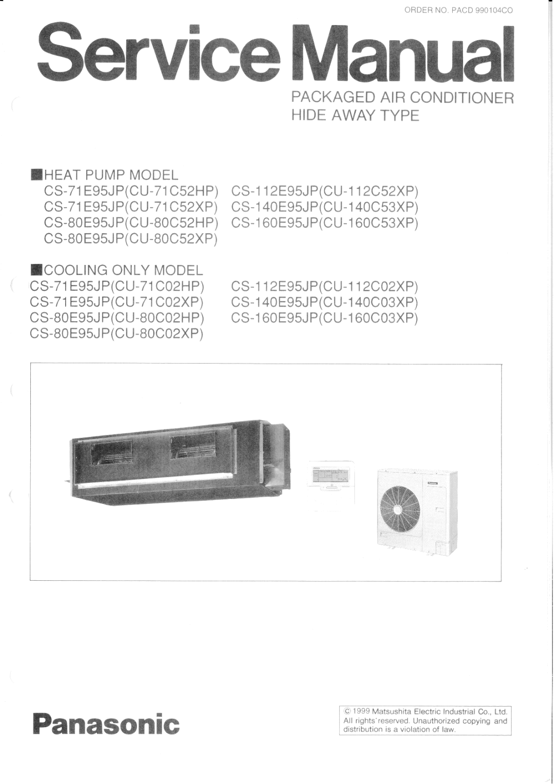 Panasonic CS-71E95JP Service Manual