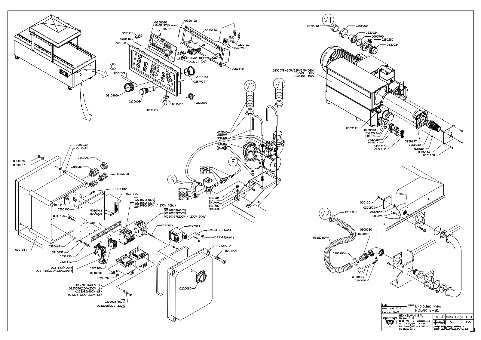 Henkelman Polar 2-95 Parts Diagram