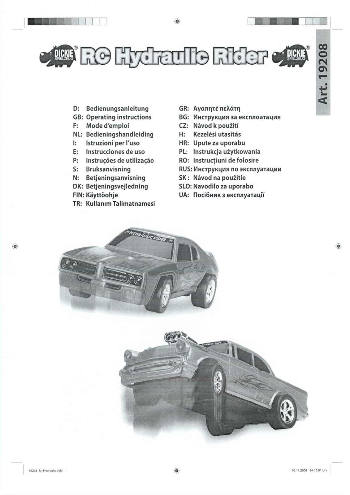 Dickie Toys 27097TX Users manual