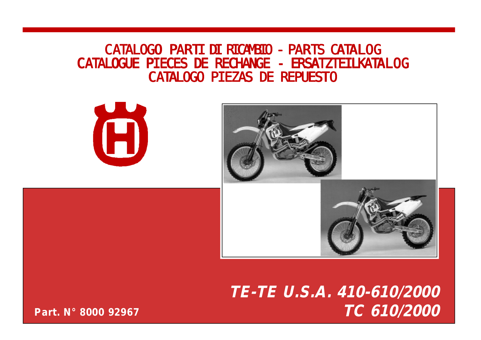 HUSQVARNA TE USA 410-610 User Manual