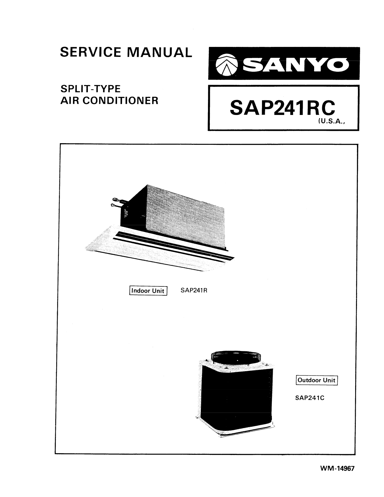 Sanyo SAP241RC User Manual