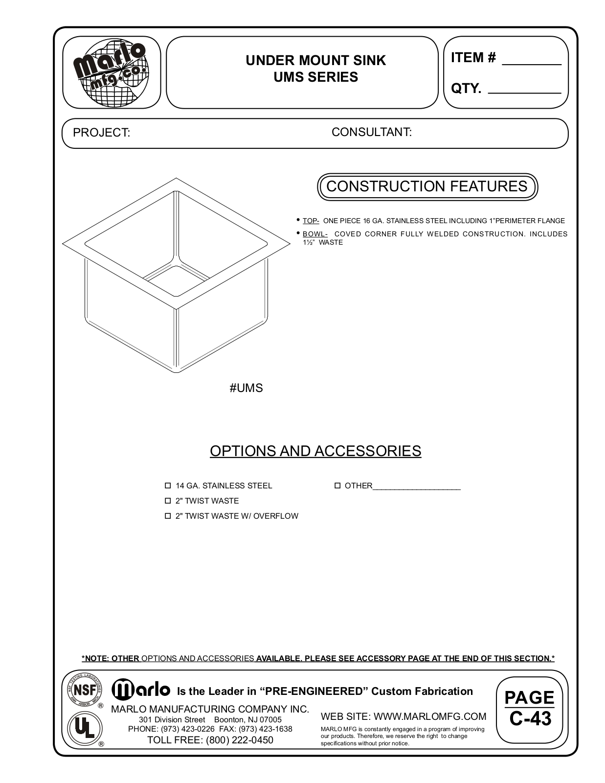 Marlo UMS User Manual