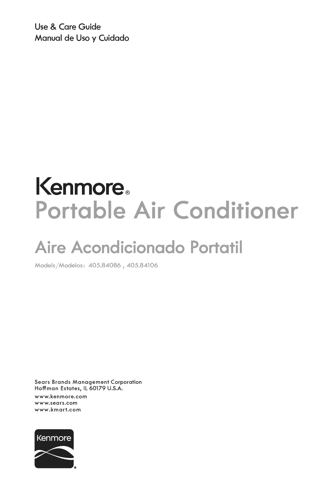 Kenmore 40584106411, 40584106410, 40584086411, 40584086410 Owner’s Manual