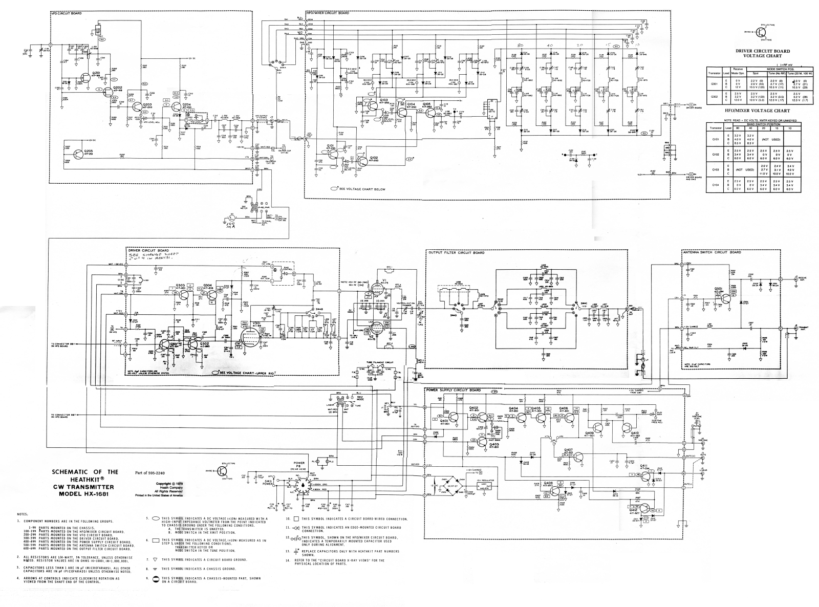 Heathkit HX-1681 Schematic