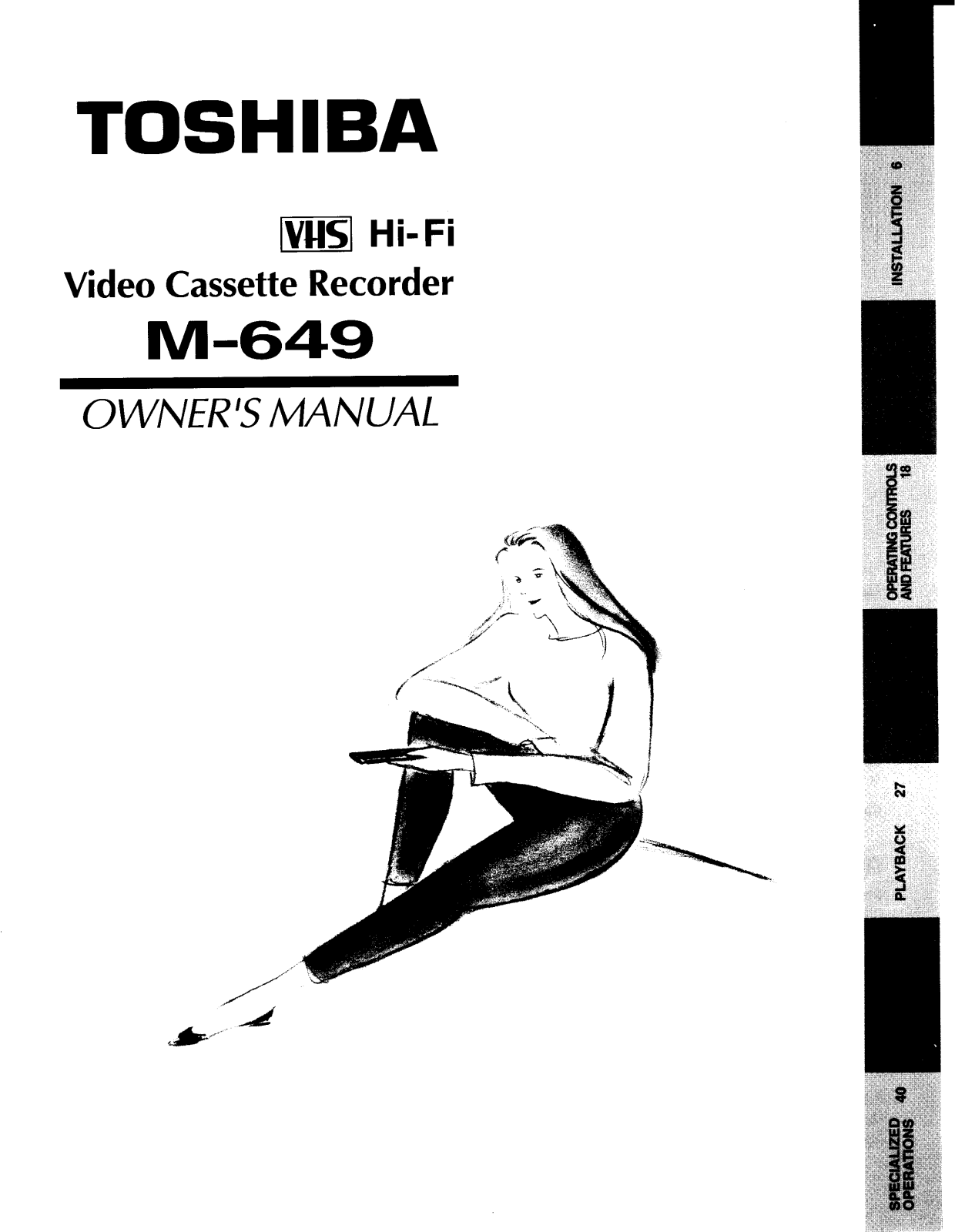 Toshiba M649 User Manual