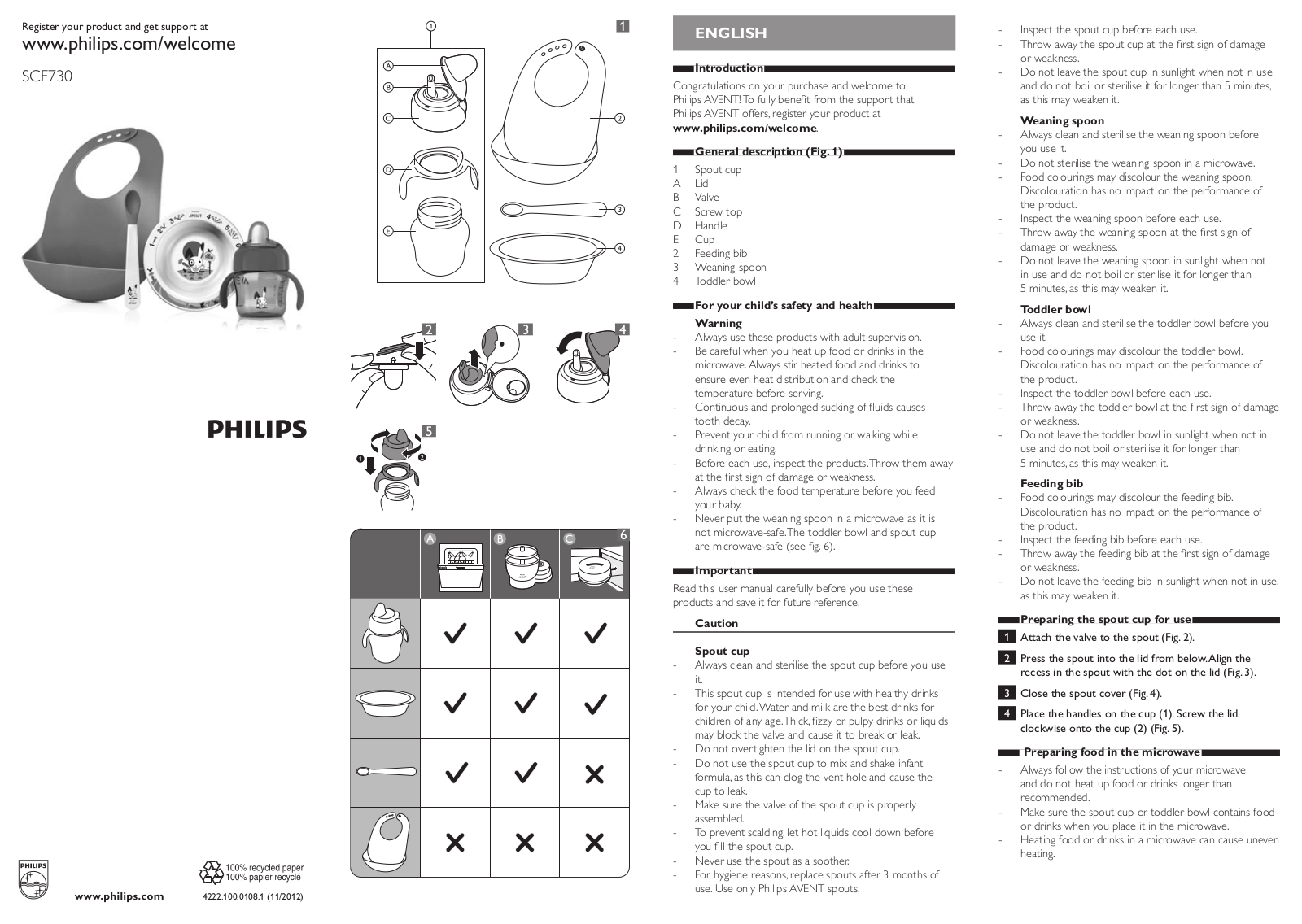 Philips SCF730 User Manual