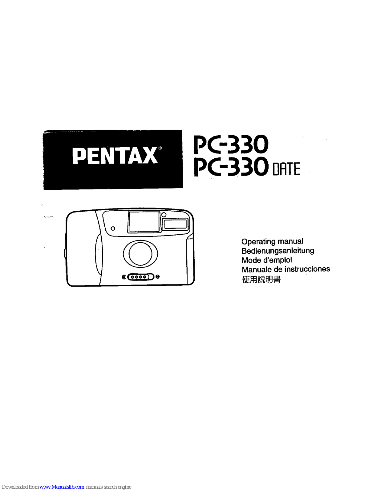 Pentax PC-330 DATE Operation Manual