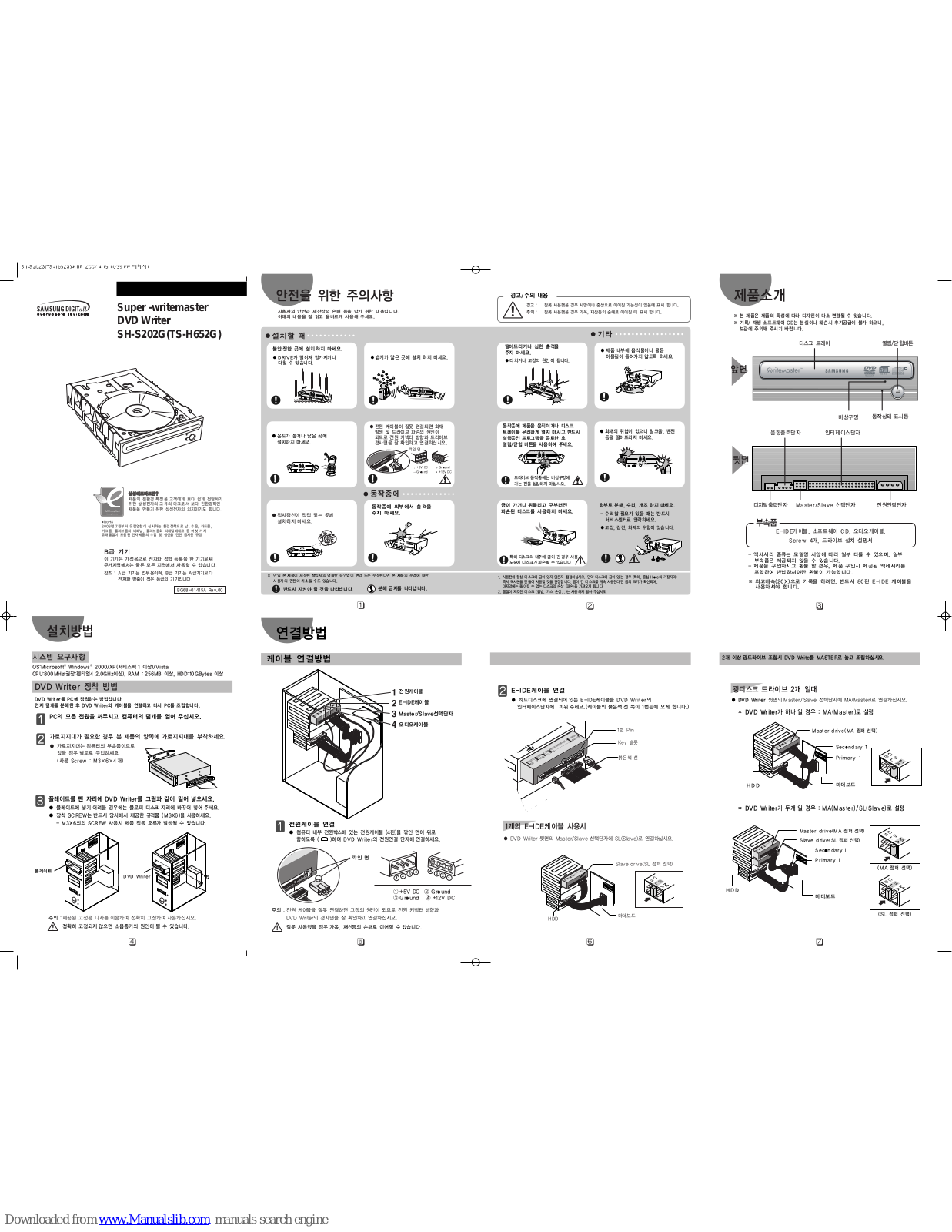 Samsung SH-S202G, TS-H652G User Manual