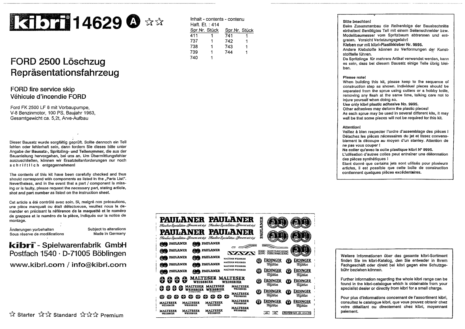 Kibri 14629 User Manual