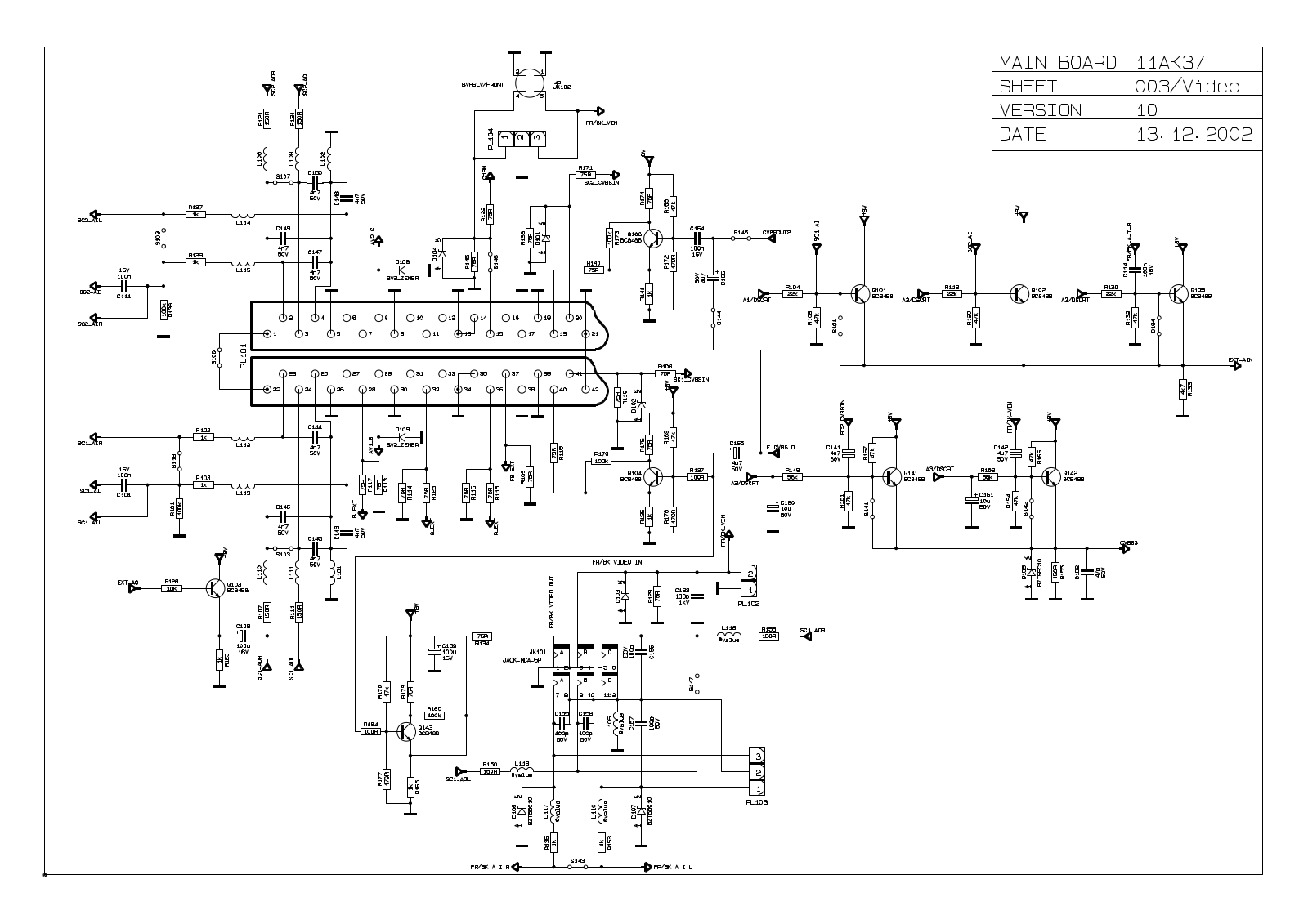 Vestel 11AK37-10 Schematic