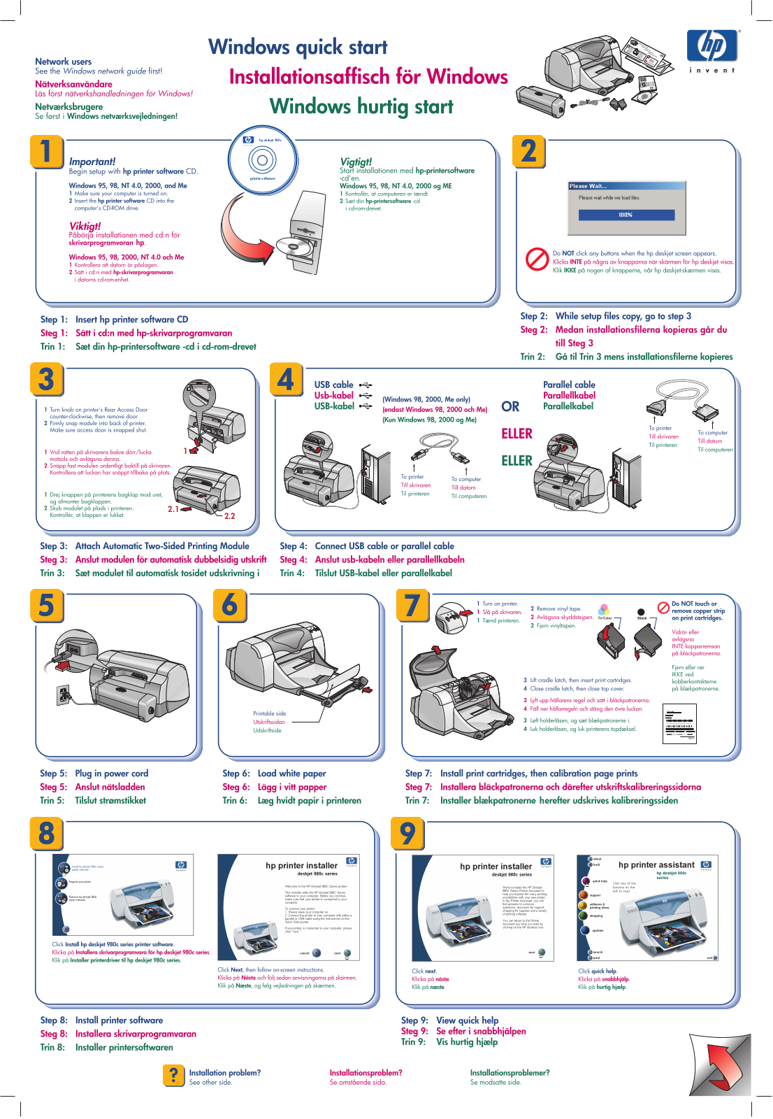 Hp DESKJET 980C User Manual