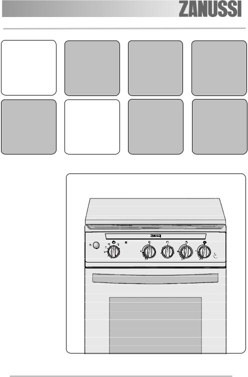 Zanussi ZCG568NW1 User Manual