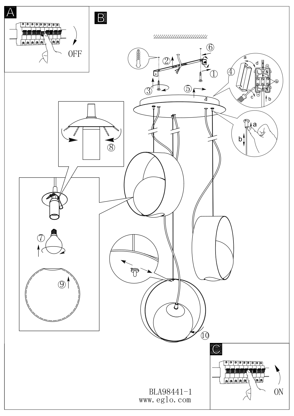 Eglo 98441 operation manual