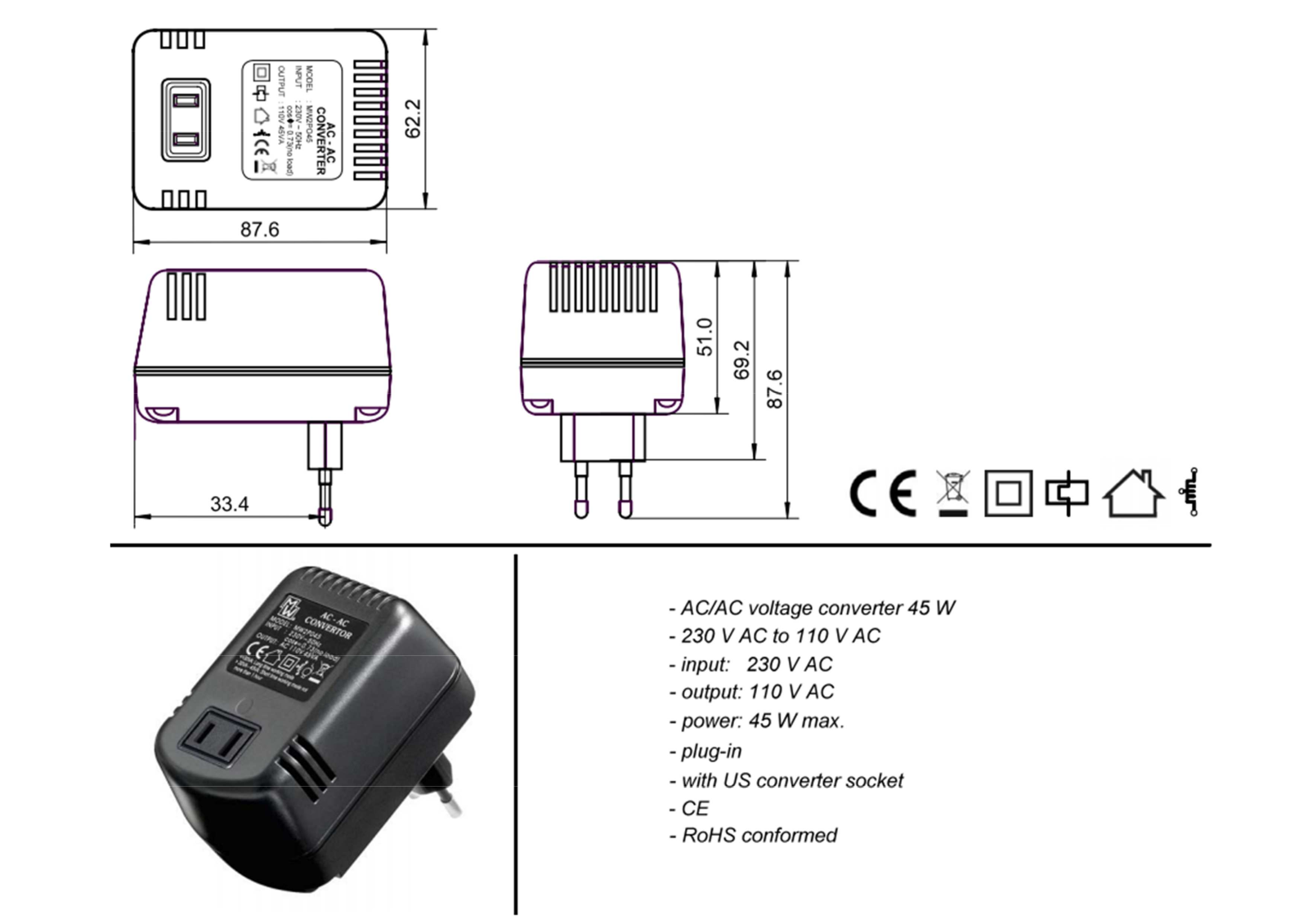 Goobay IPW-ADAPTER-US Datasheet - ManualMachine.com